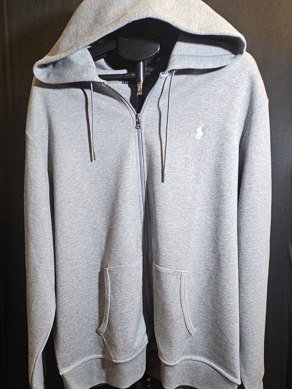 Polo by Ralph Lauren Gray Full-Zip Hooded Sweatshirt
